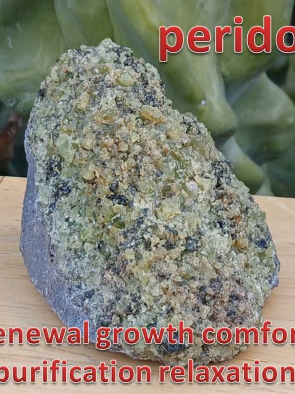 #4 Peridot crystal rock stone gemstone August Birthstone Chakra Healing